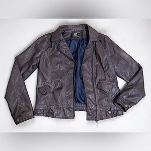 Vegan leather Moto jacket